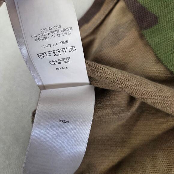 Vintage Polo Ralph Lauren Camo Polo Shirt Youth 14–16 Made in Macau Cotton - Picture 11 of 12